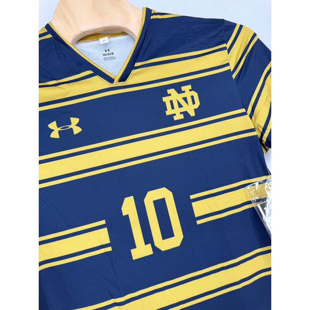 2022 NWT Under Armour Notre Dame Sample Soccer Jersery Armourfuse Large